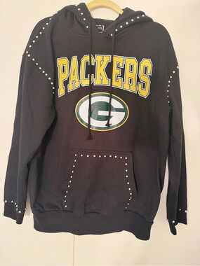 Gameday Couture x Social House Green Bay Packers Studded Hoodie Black Size L